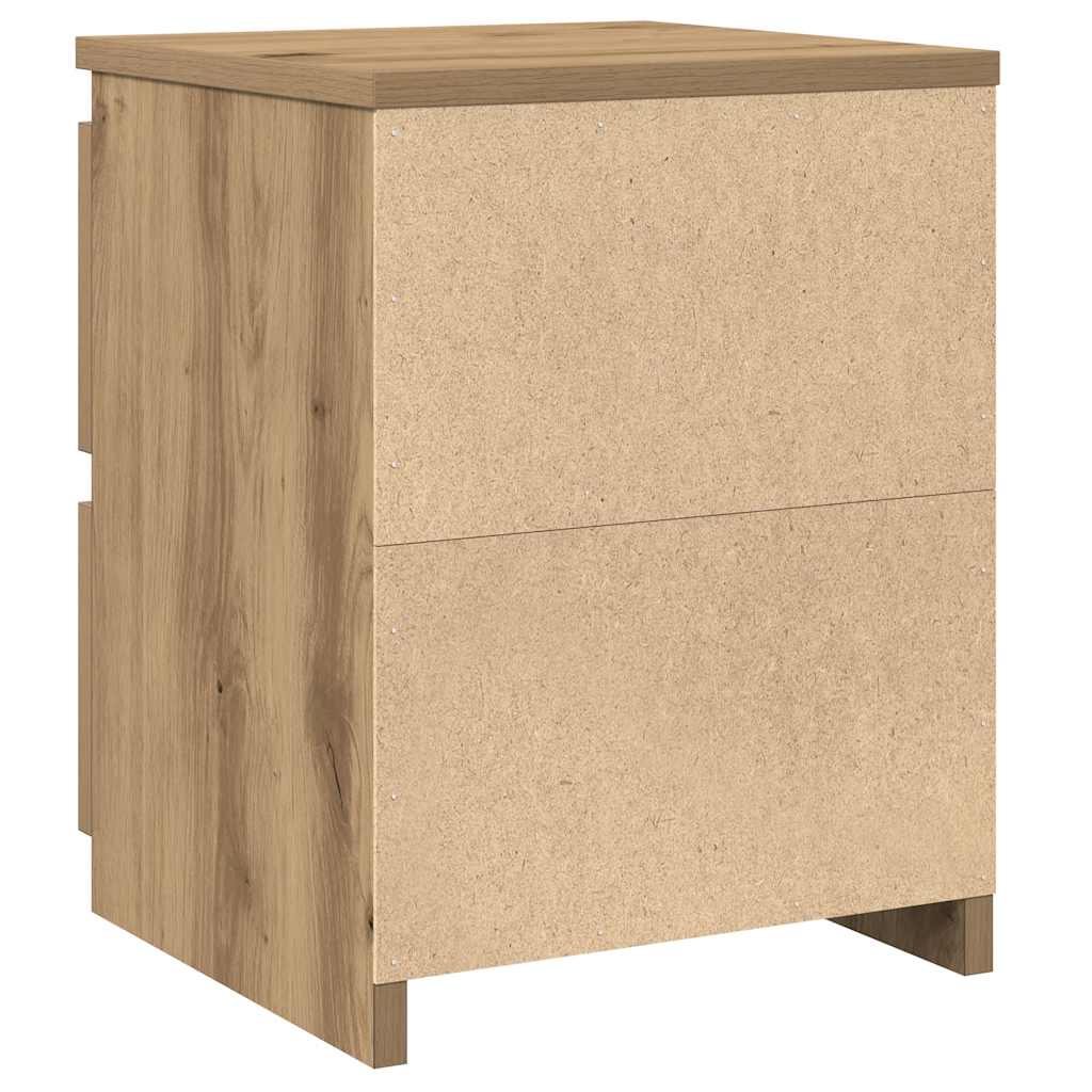 vidaXL Bedside Cabinets 2 pcs Aritisan Oak 30x30x40 cm Engineered Wood