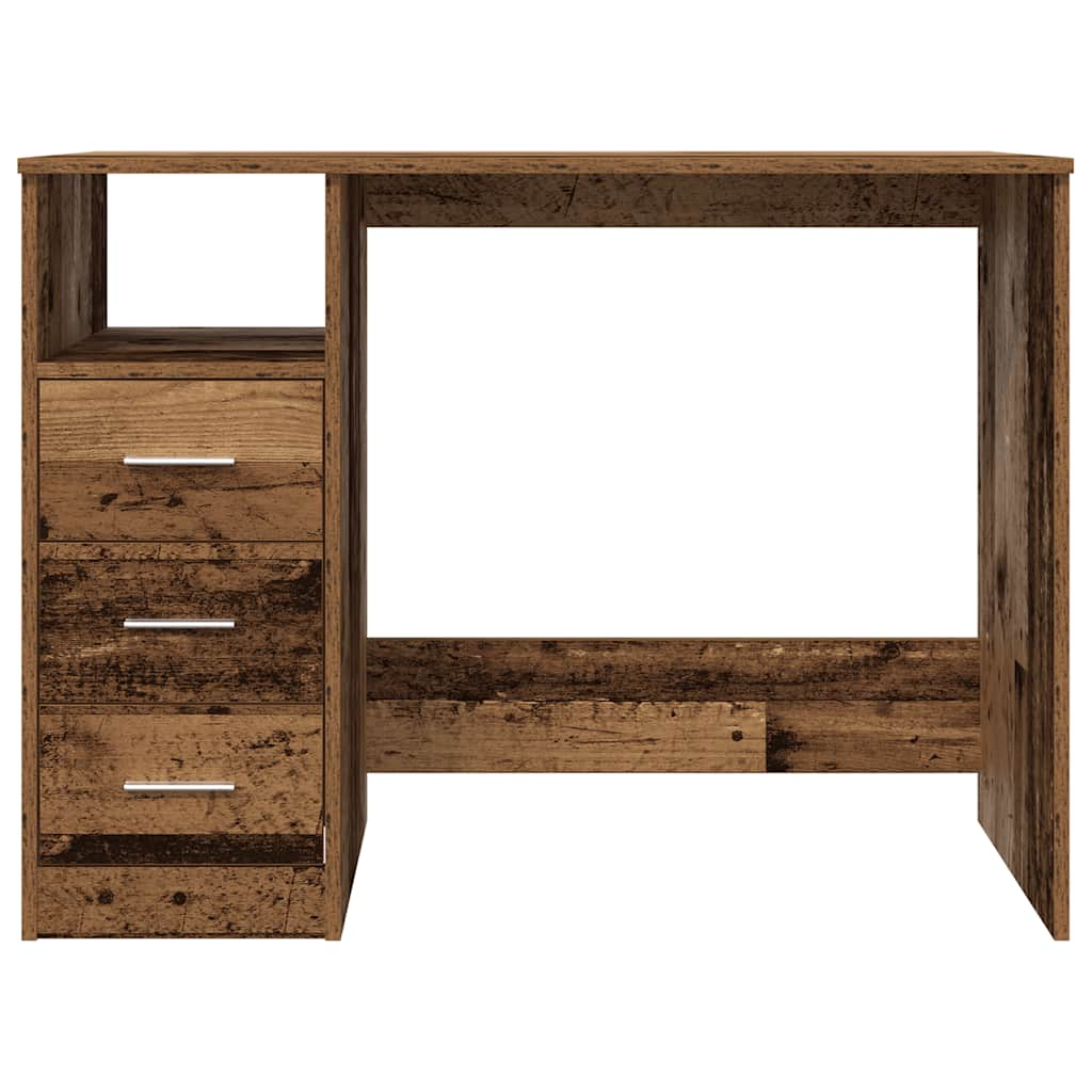 vidaXL Desk Old Wood 102x76x50 cm Engineered Wood