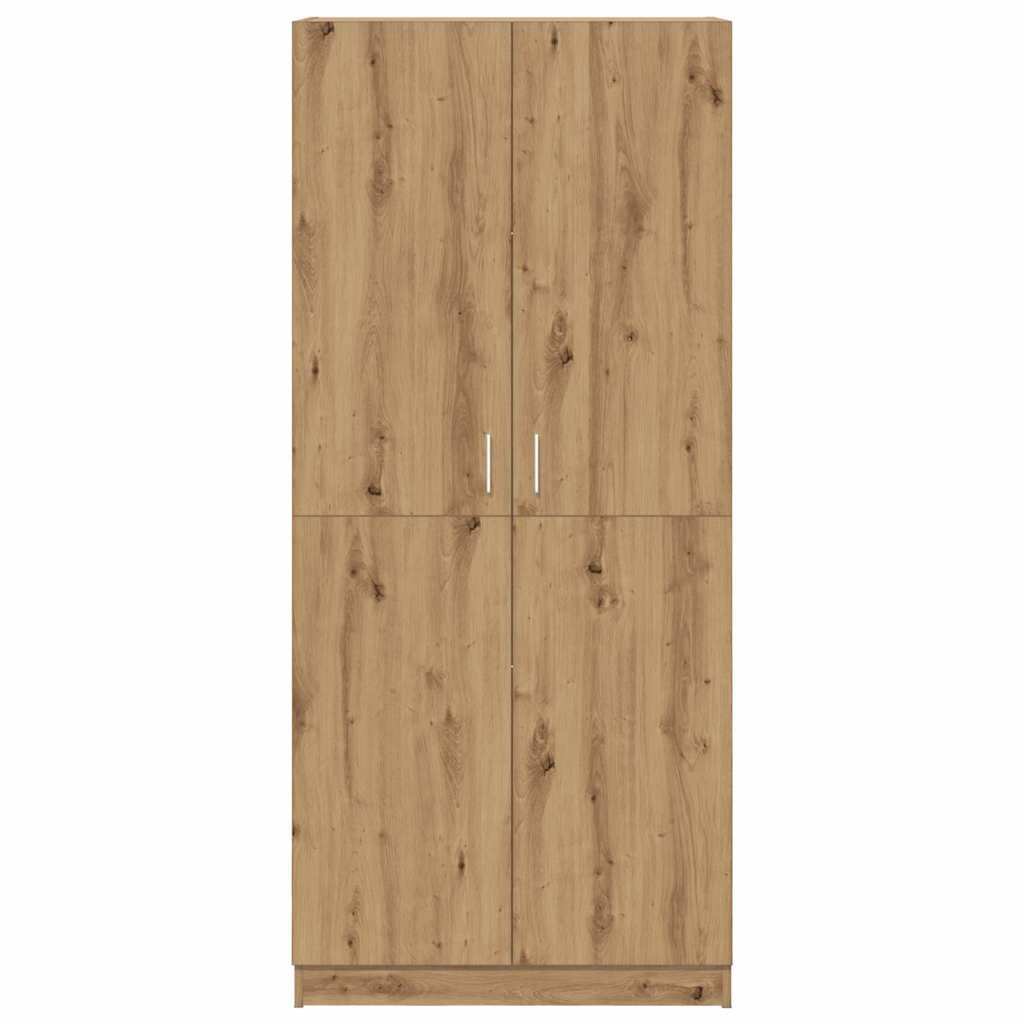 vidaXL Wardrobe Artisan Oak 80x52x180 cm Engineered Wood