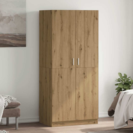 Wardrobe Artisan Oak 90x52x200 cm Engineered Wood