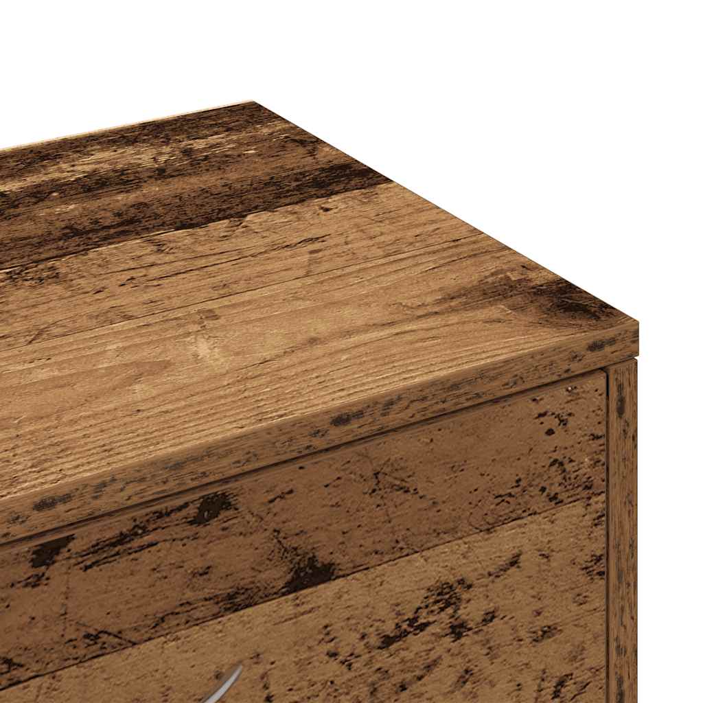 Sideboard with 6 Drawers Old Wood 50x34x96 cm Engineered Wood