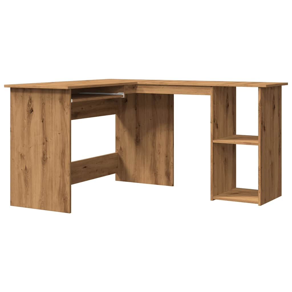 vidaXL Corner Desk Artisan Oak 120x140x75 cm Engineered Wood