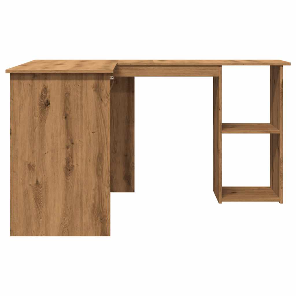 vidaXL Corner Desk Artisan Oak 120x140x75 cm Engineered Wood