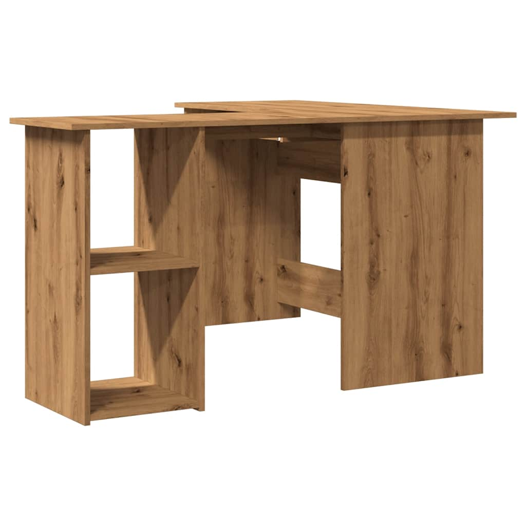 vidaXL Corner Desk Artisan Oak 120x140x75 cm Engineered Wood