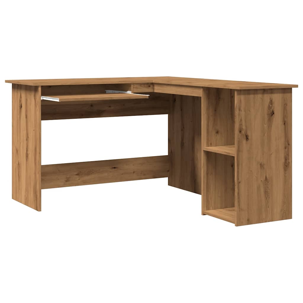 vidaXL Corner Desk Artisan Oak 120x140x75 cm Engineered Wood