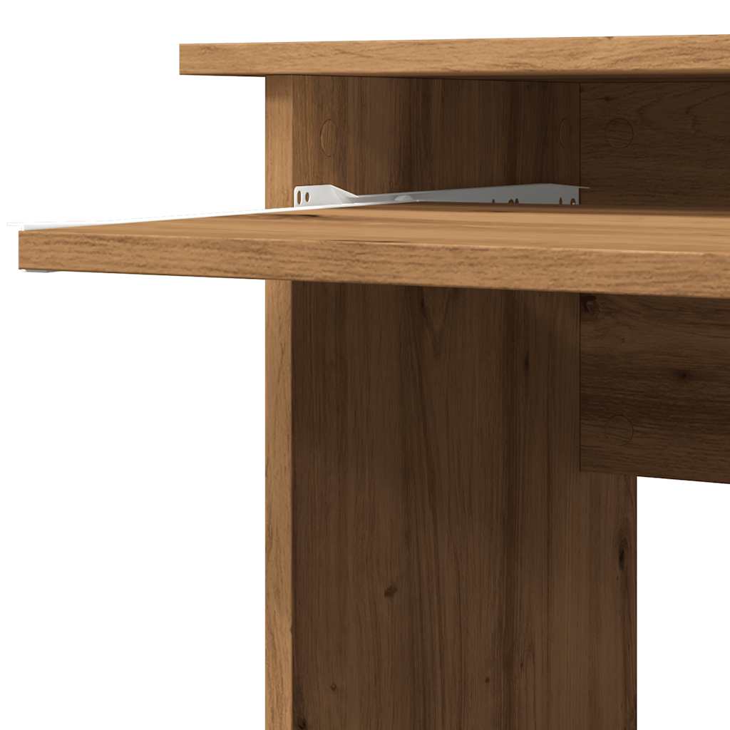 vidaXL Corner Desk Artisan Oak 120x140x75 cm Engineered Wood