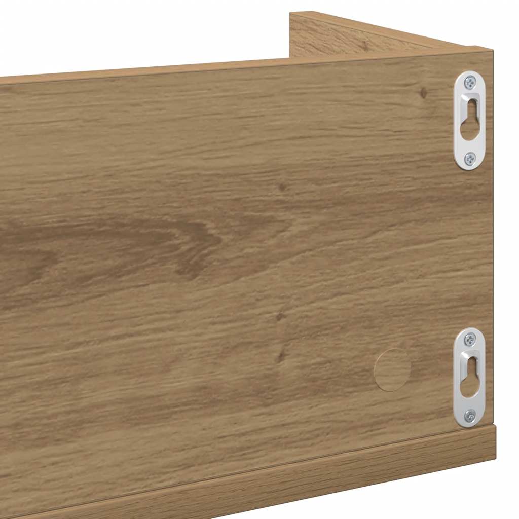 CD Wall Shelf Artisan Oak 100x18x18 cm Engineered Wood