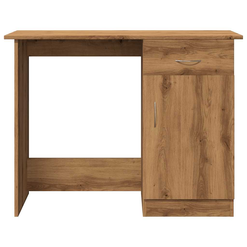 vidaXL Desk Artisan Oak 100x50x76 cm Engineered Wood