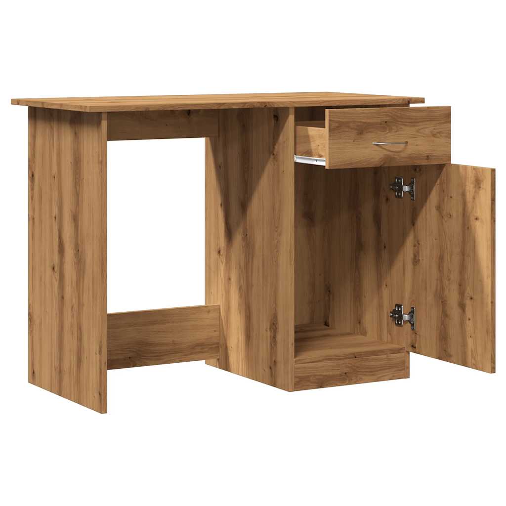 vidaXL Desk Artisan Oak 100x50x76 cm Engineered Wood