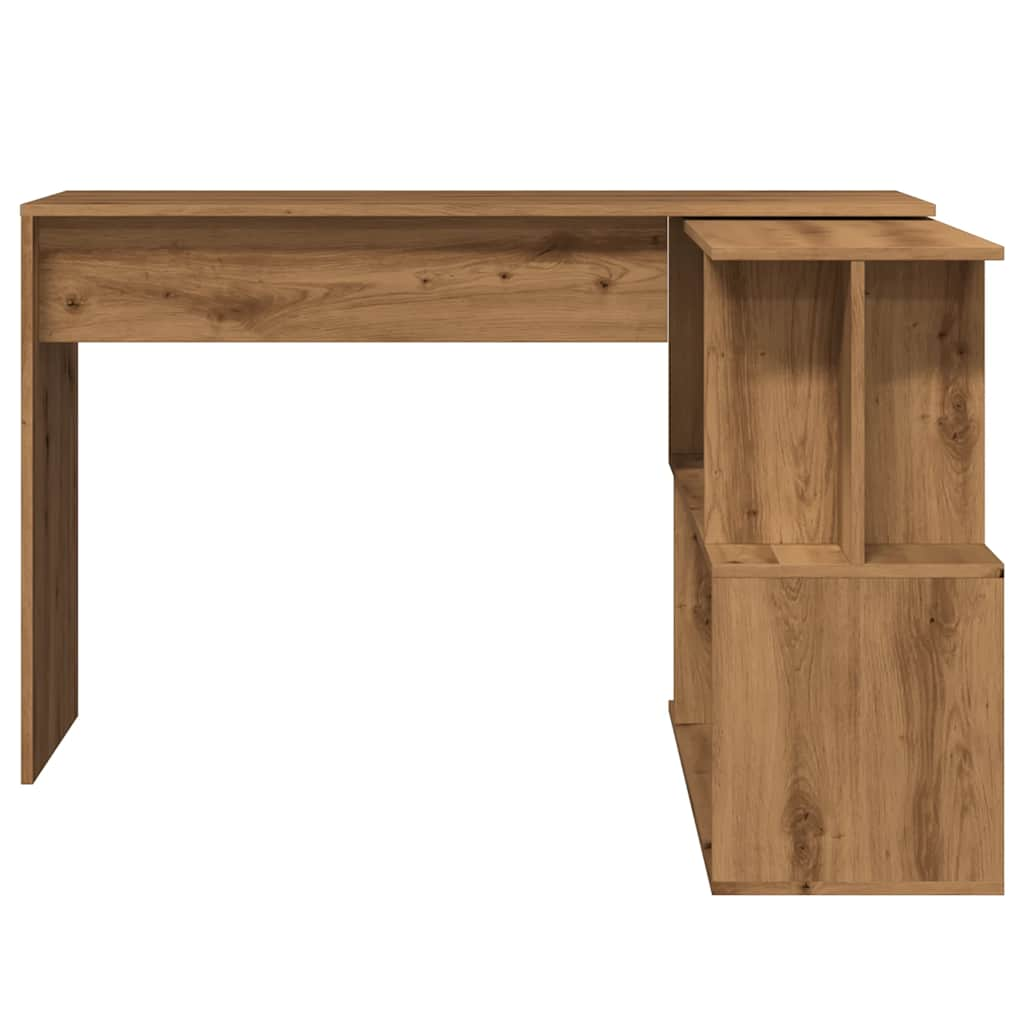 vidaXL Corner Desk Artisan Oak 200.5x50x76 cm Engineered Wood