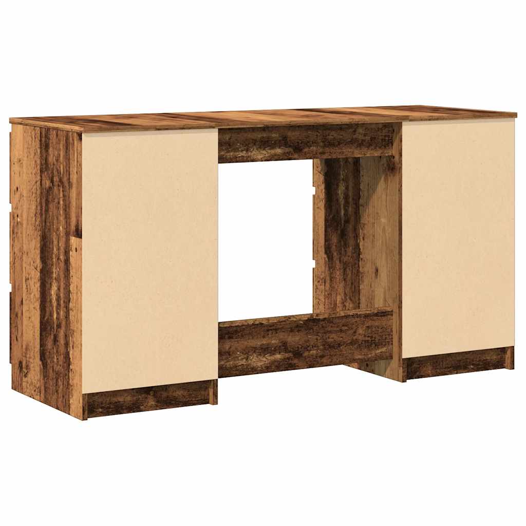 vidaXL Writing Desk Old Wood 140x50x77 cm Engineered Wood