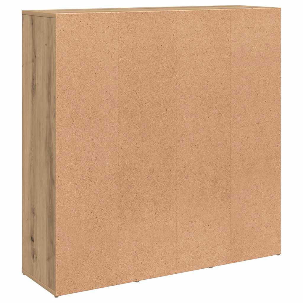 Book Cabinet Artisan Oak 98x29x97.5 cm Engineered Wood
