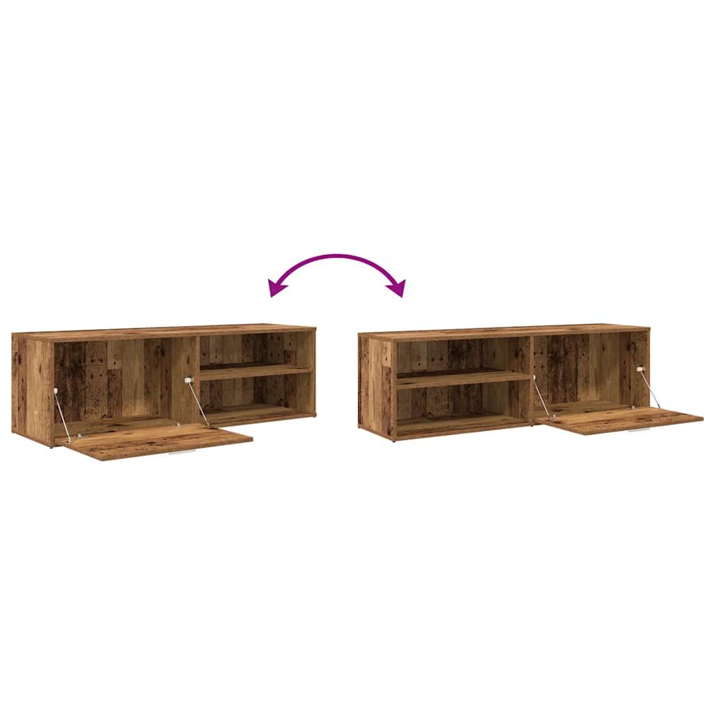 TV Cabinet Old Wood 120x34x37 cm Engineered Wood