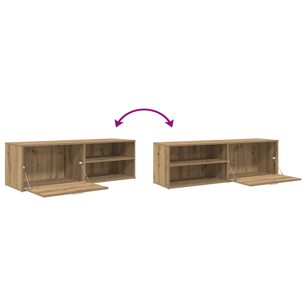 TV Cabinet Artisan Oak 120x34x37 cm Engineered Wood