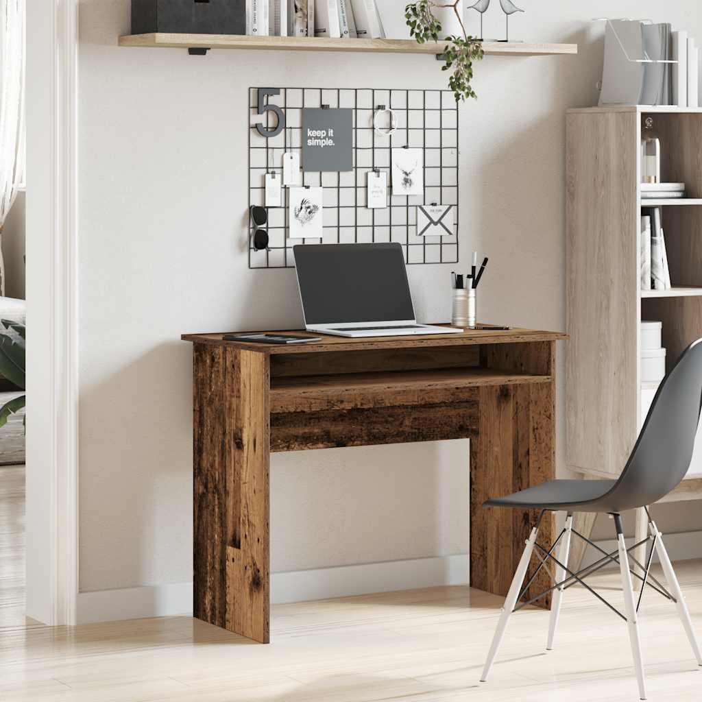 vidaXL Desk Old Wood 90x50x74 cm Engineered Wood