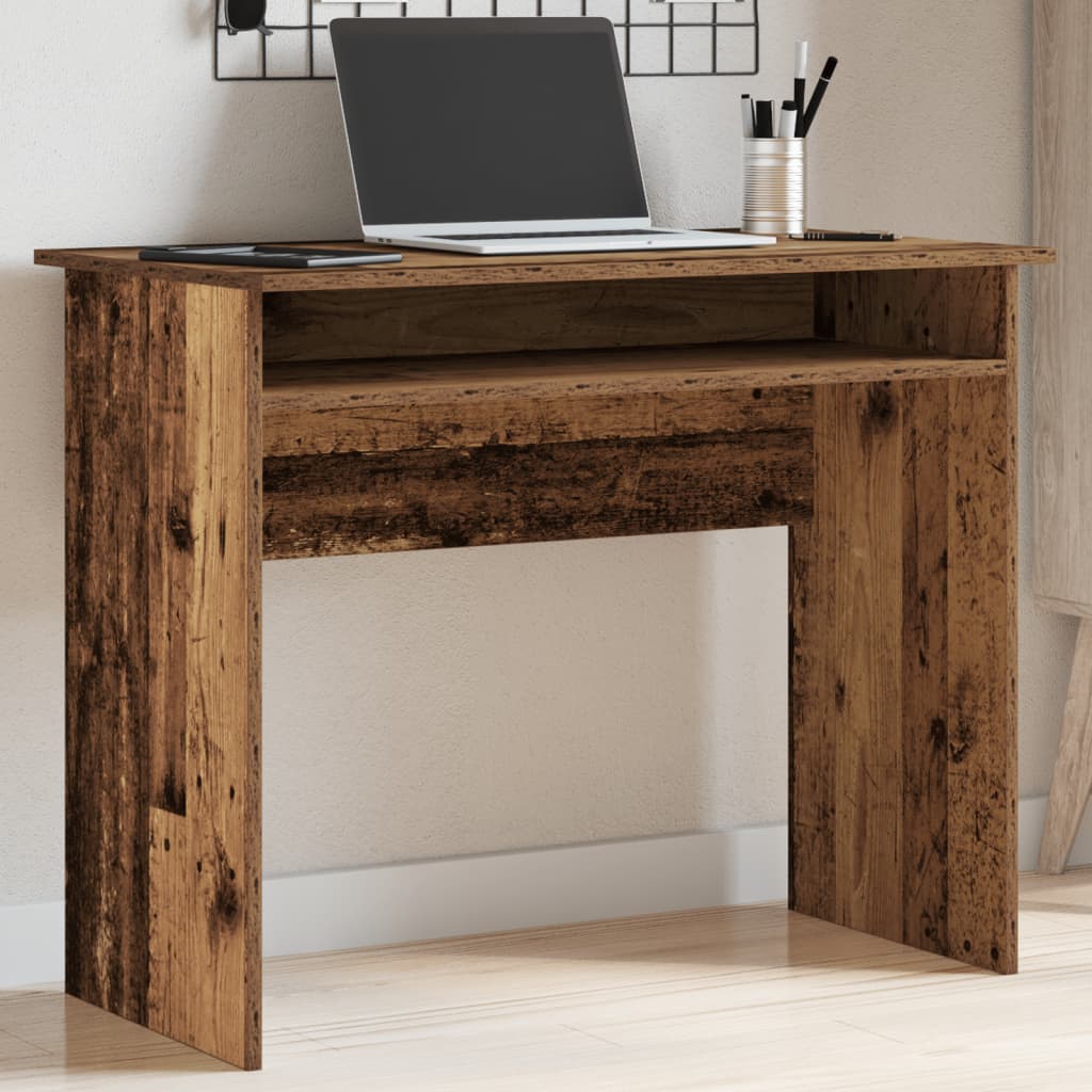 vidaXL Desk Old Wood 90x50x74 cm Engineered Wood