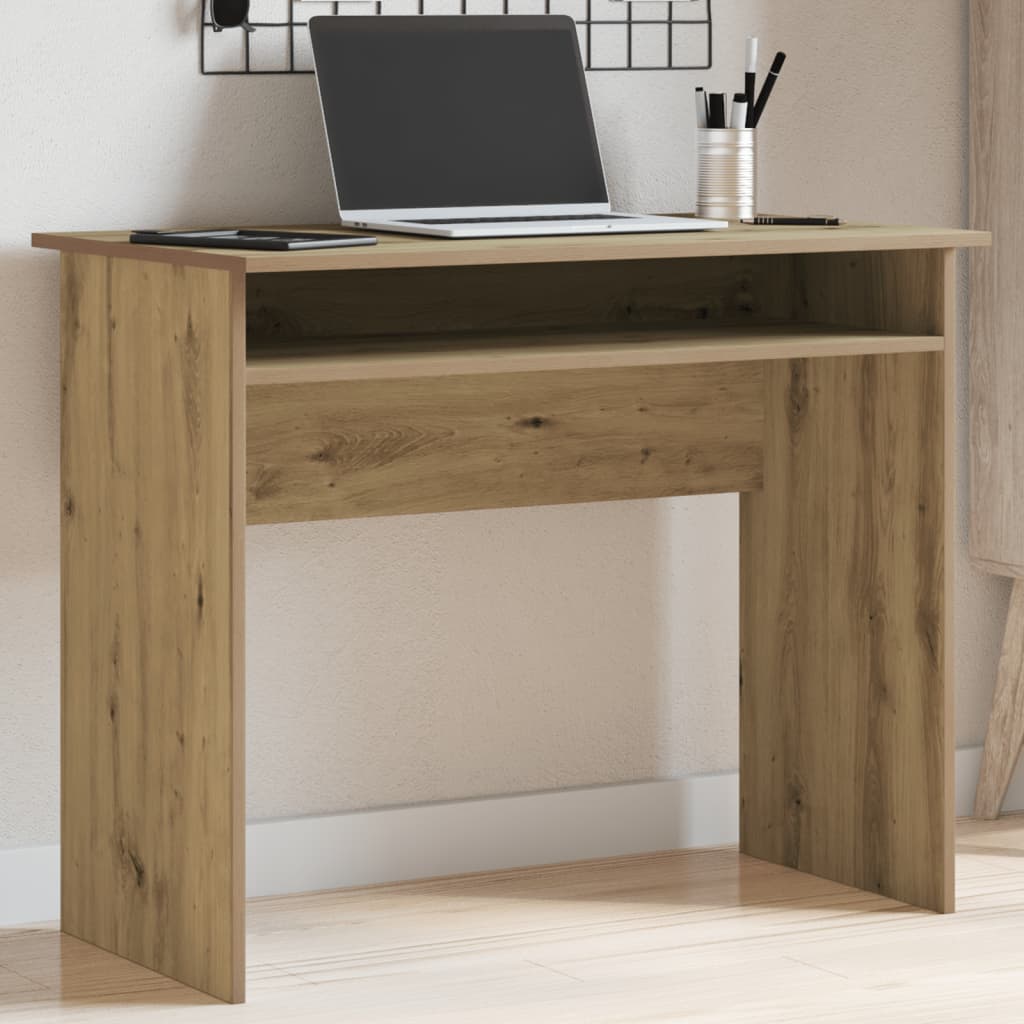 vidaXL Desk Artisan Oak 90x50x74 cm Engineered Wood