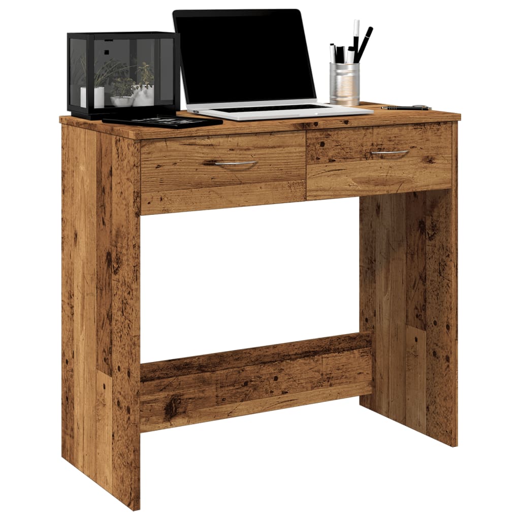 vidaXL Desk Old Wood 80x40x75 cm Engineered Wood