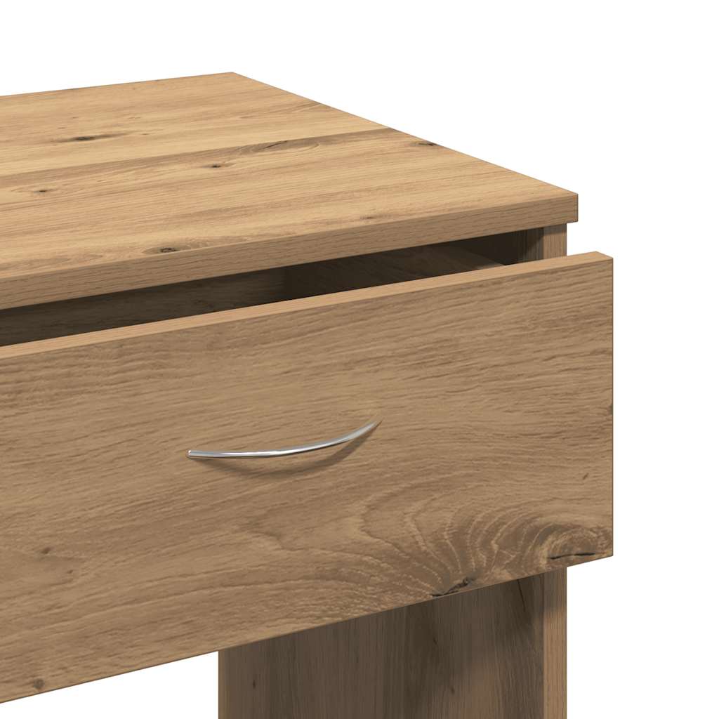 Desk Artisian Oak 80x40x75 cm Engineered Wood