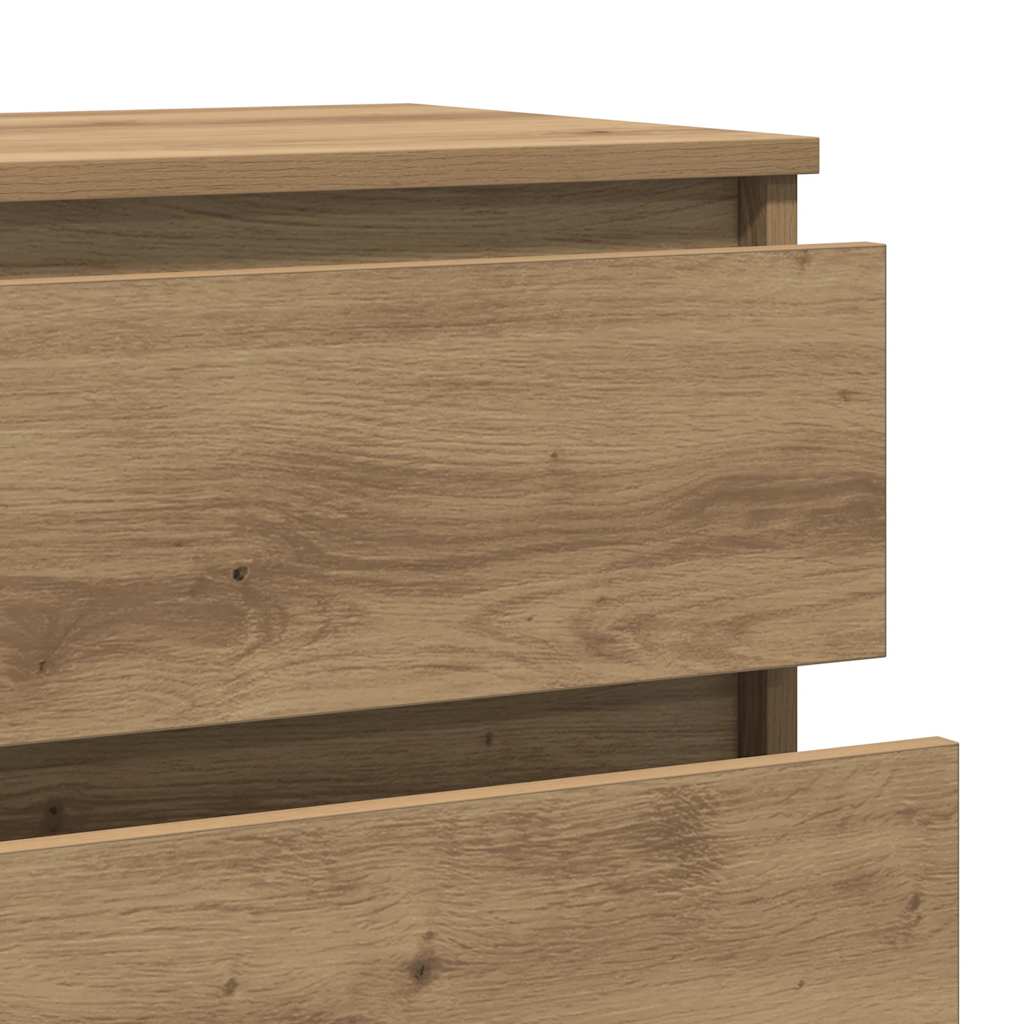 Drawer Cabinet Artisan Oak 60x36x103 cm Engineered Wood
