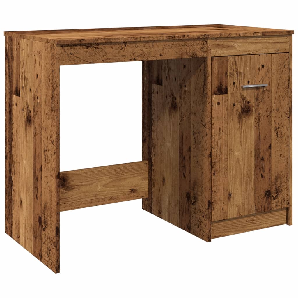 vidaXL Desk Old Wood 100x50x76 cm Engineered Wood