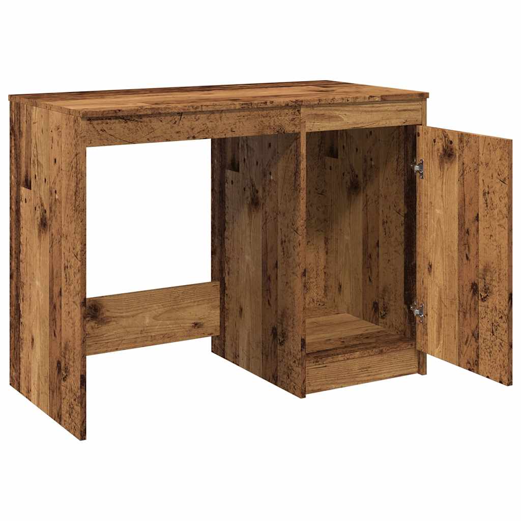 vidaXL Desk Old Wood 100x50x76 cm Engineered Wood