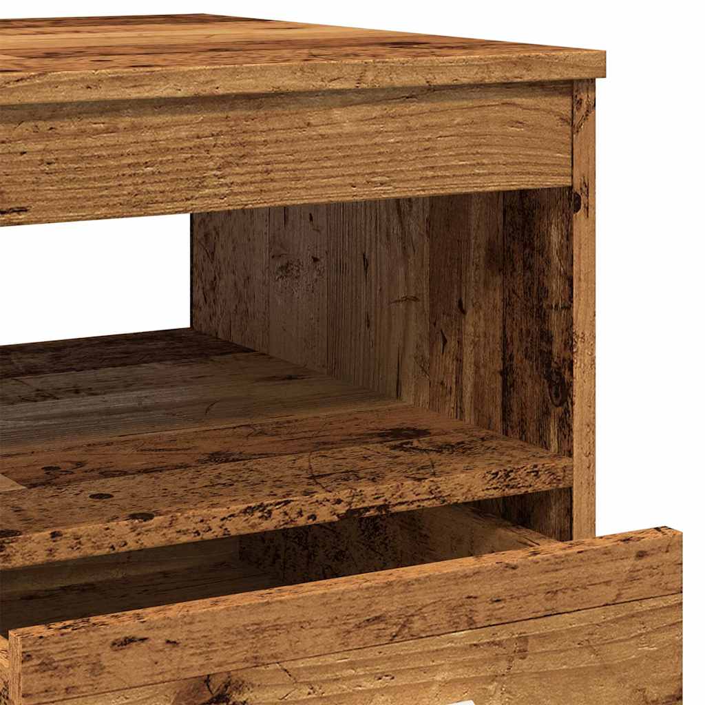 Drawer Cabinet Old Wood 40x50x76 cm Engineered Wood