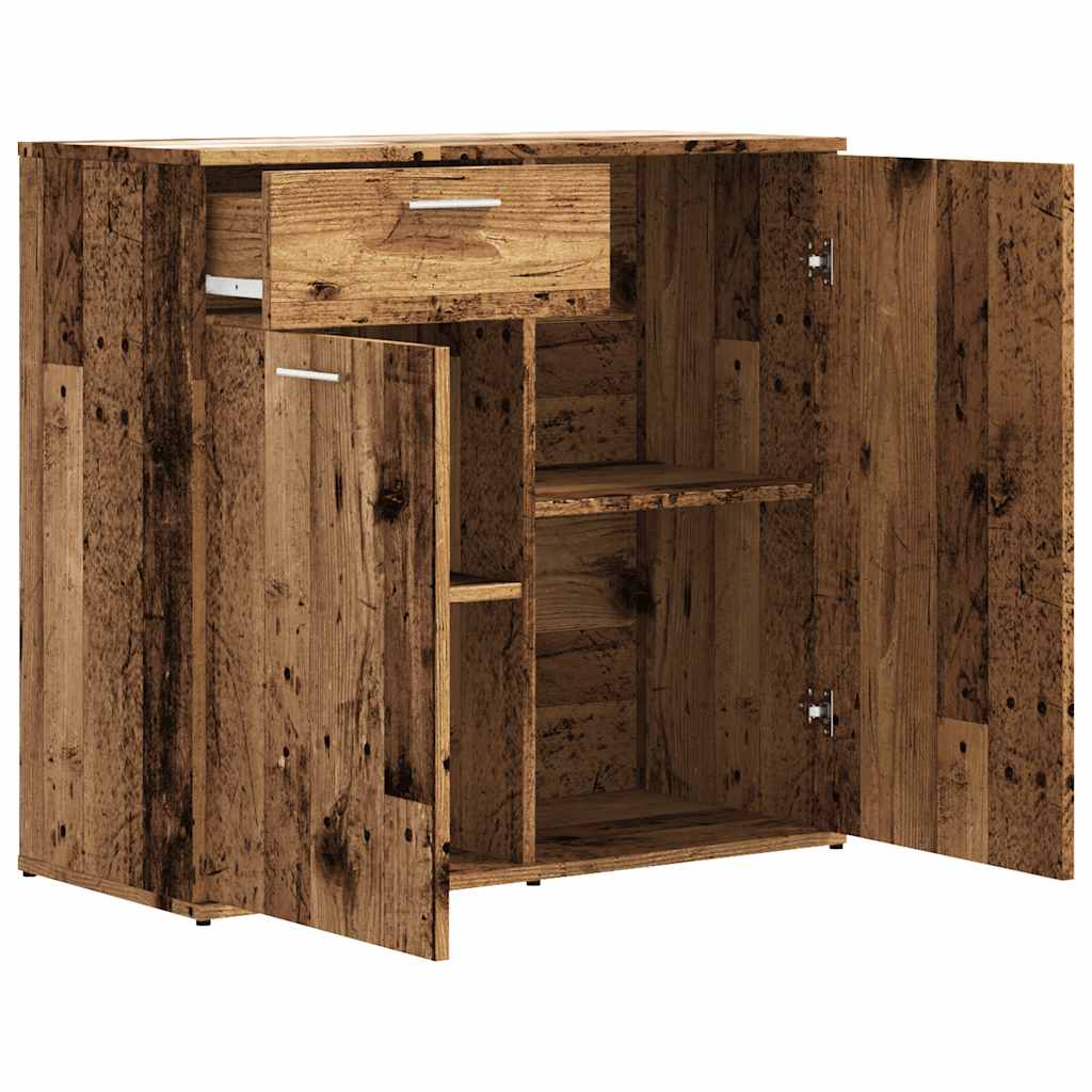 Sideboard Old Wood 80x36x75 cm Engineered Wood
