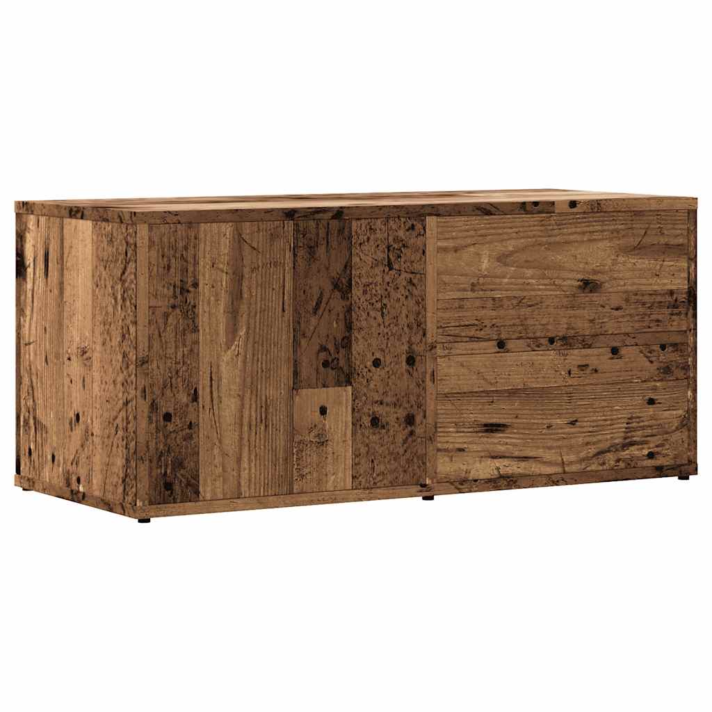TV Cabinet Old Wood 80x34x35,5 cm Engineered Wood