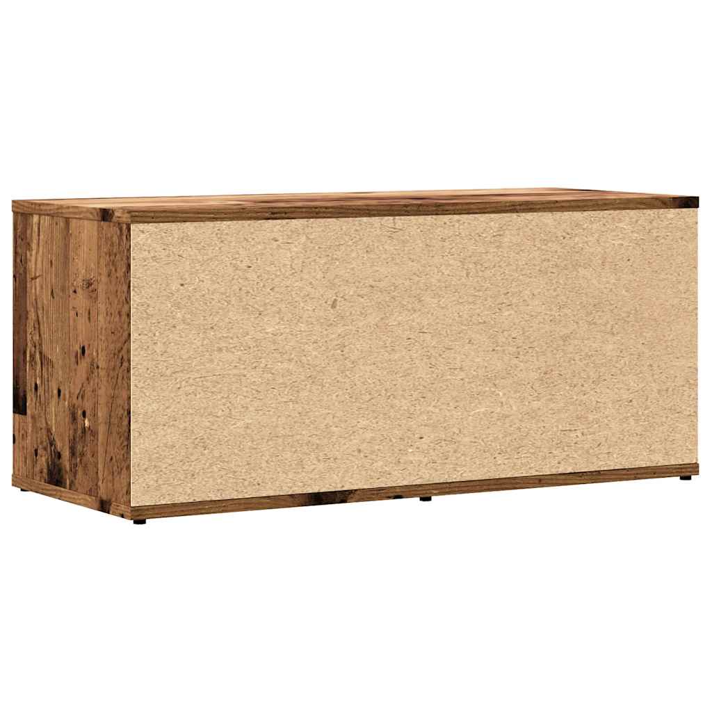 TV Cabinet Old Wood 80x34x35,5 cm Engineered Wood