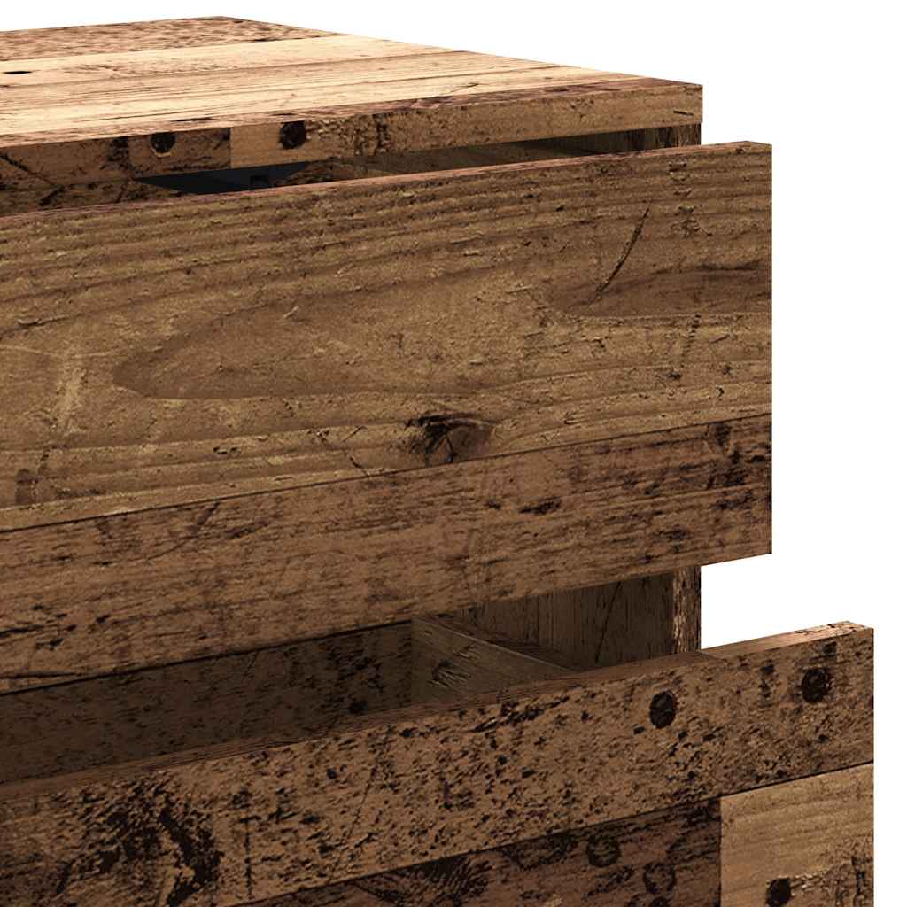 TV Cabinet Old Wood 80x34x35,5 cm Engineered Wood