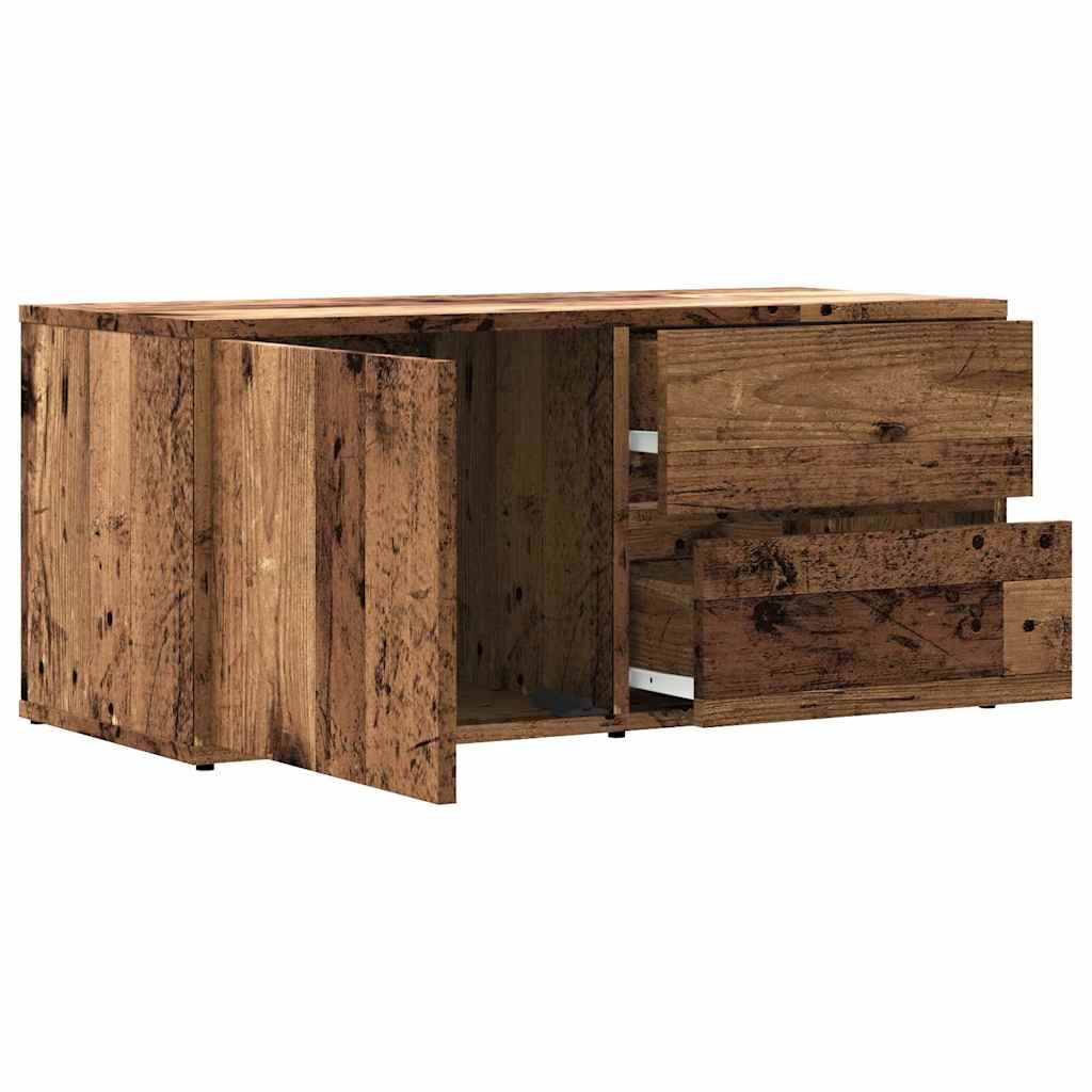 TV Cabinet Old Wood 80x34x35,5 cm Engineered Wood