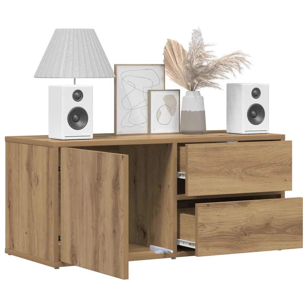 TV Cabinet Artisan Oak 80x34x35,5 cm Engineered Wood