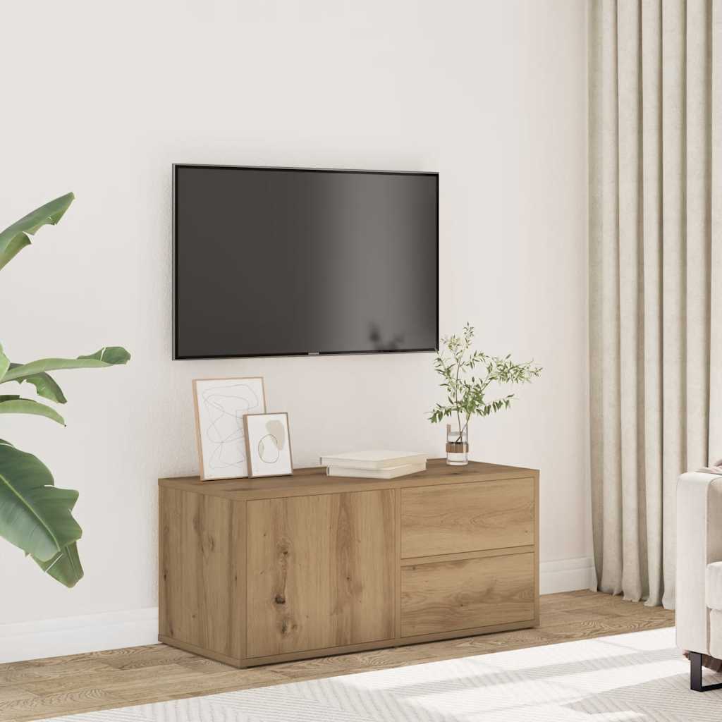 TV Cabinet Artisan Oak 80x34x35,5 cm Engineered Wood