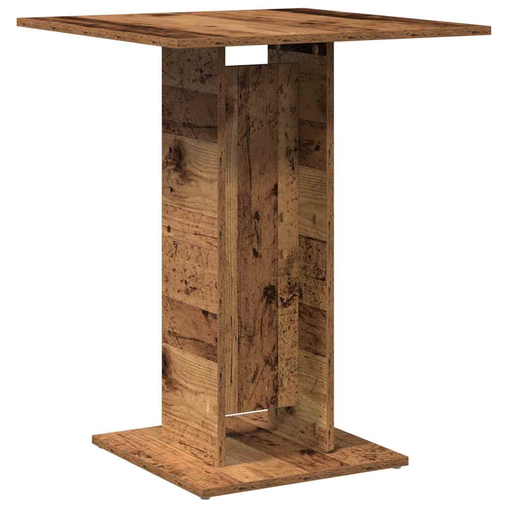 vidaXL Bistro Table Old Wood 60x60x75 cm Engineered Wood