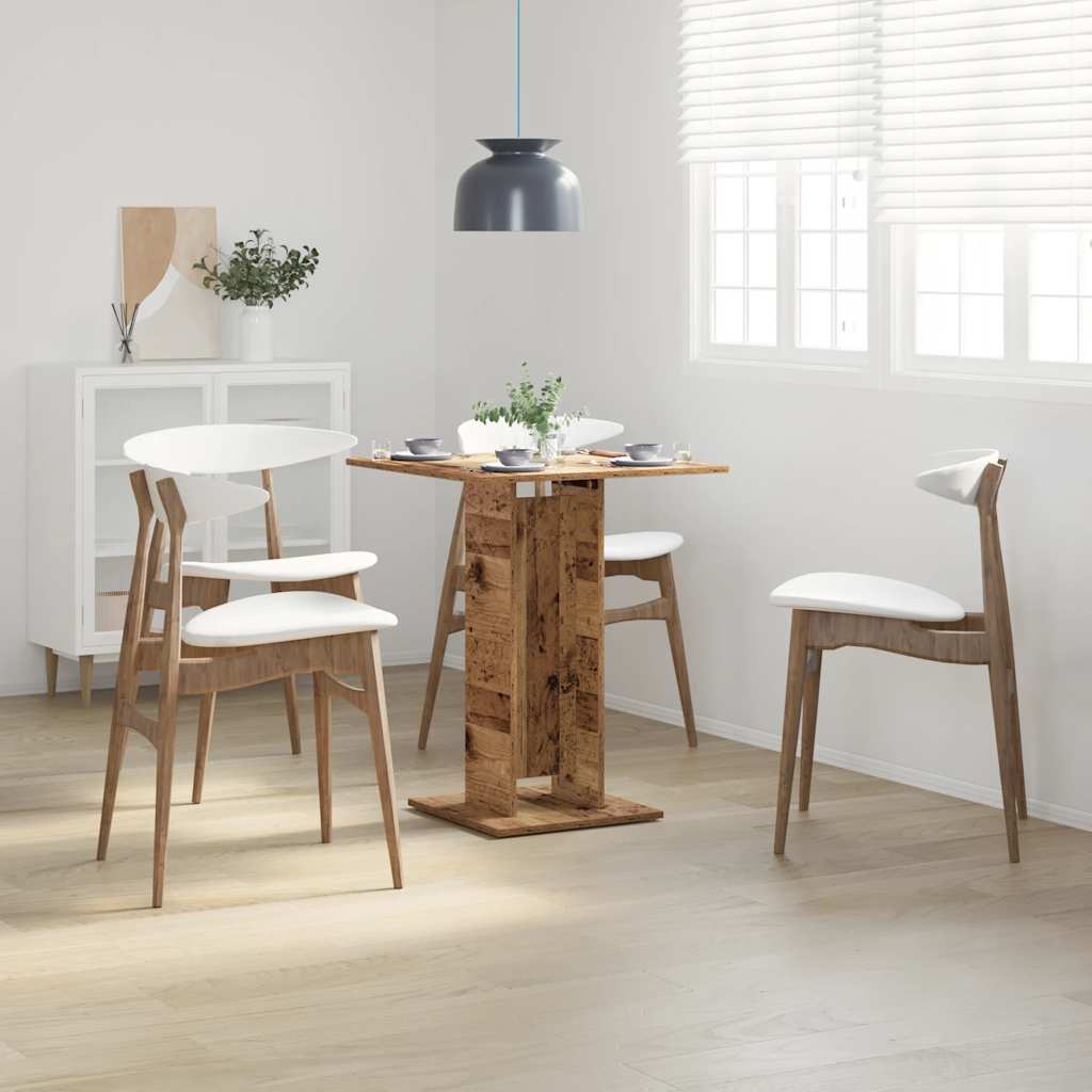 vidaXL Bistro Table Old Wood 60x60x75 cm Engineered Wood