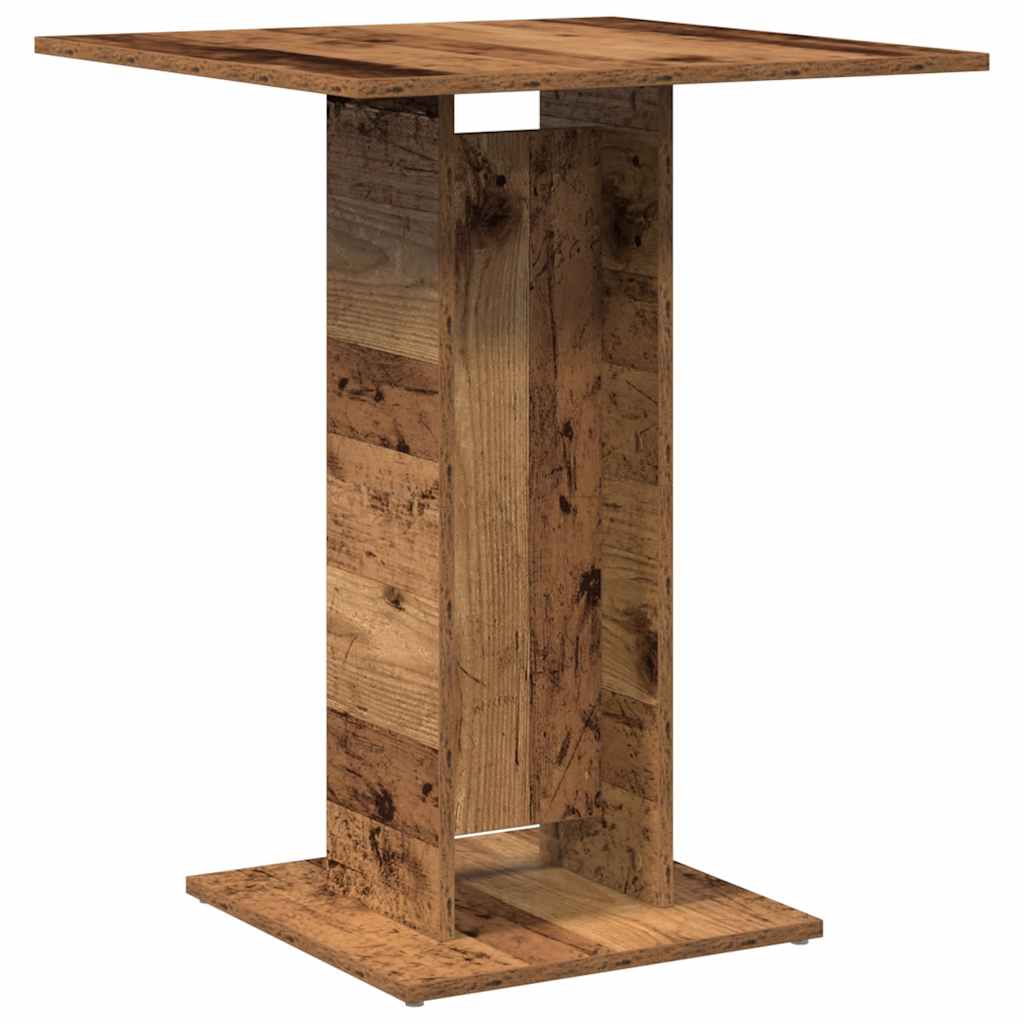 vidaXL Bistro Table Old Wood 60x60x75 cm Engineered Wood