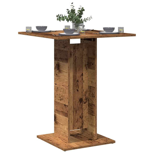 vidaXL Bistro Table Old Wood 60x60x75 cm Engineered Wood