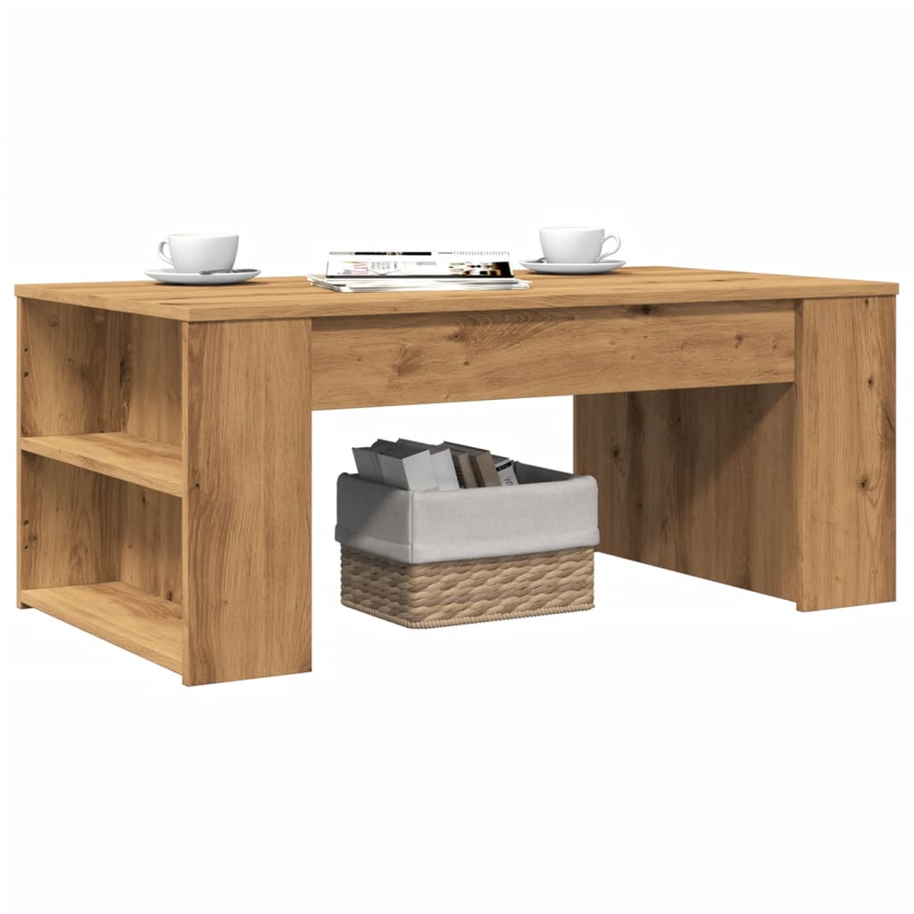 vidaXL Coffee Table Artisan Oak 102x55x42 cm Engineered Wood