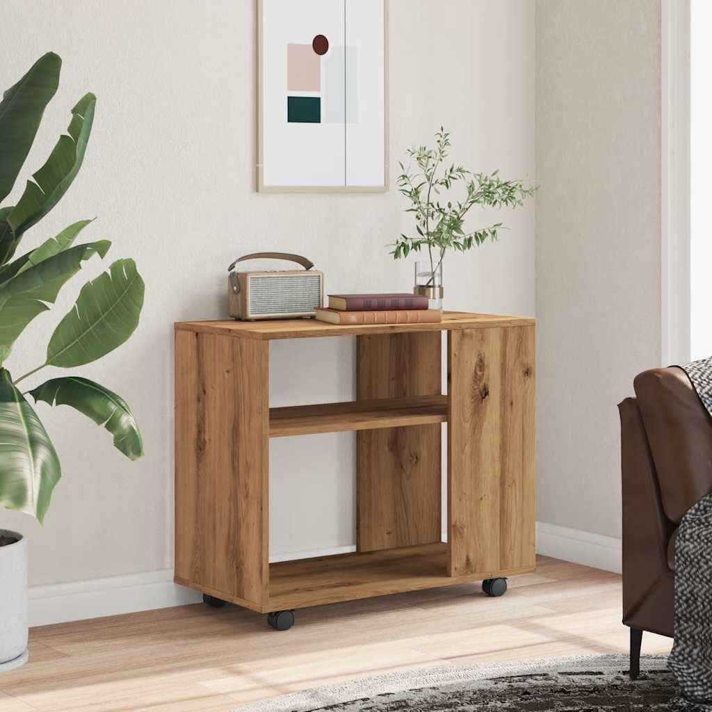 Side Table Artisan Oak 70x35x55 cm Engineered Wood