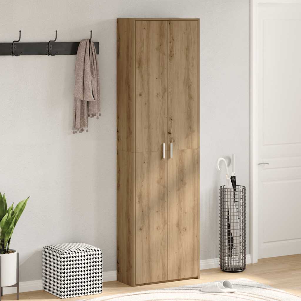 vidaXL Hallway Wardrobe Artisan Oak 55x25x189 cm Engineered Wood