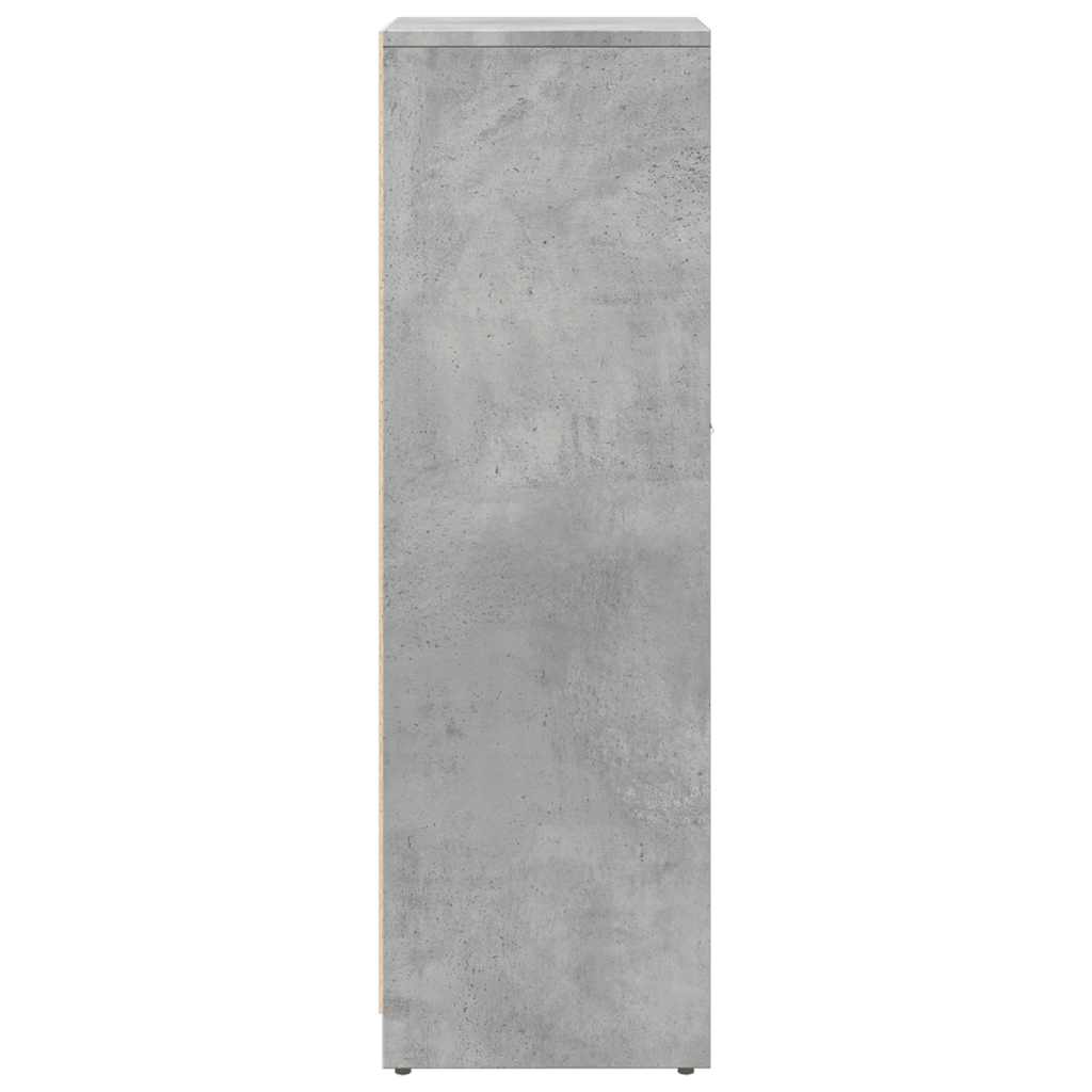 vidaXL Bathroom Cabinet Concrete Grey 30x30x95 cm Engineered Wood