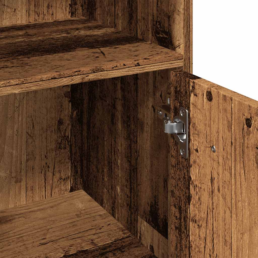 Bathroom Cabinet Old Wood 30x30x95 cm Engineered Wood