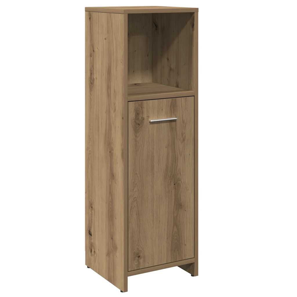 Bathroom Cabinet Artisan Oak 30x30x95 cm Engineered Wood