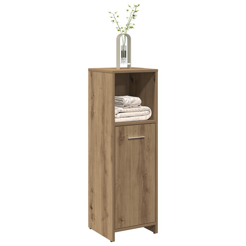 Bathroom Cabinet Artisan Oak 30x30x95 cm Engineered Wood