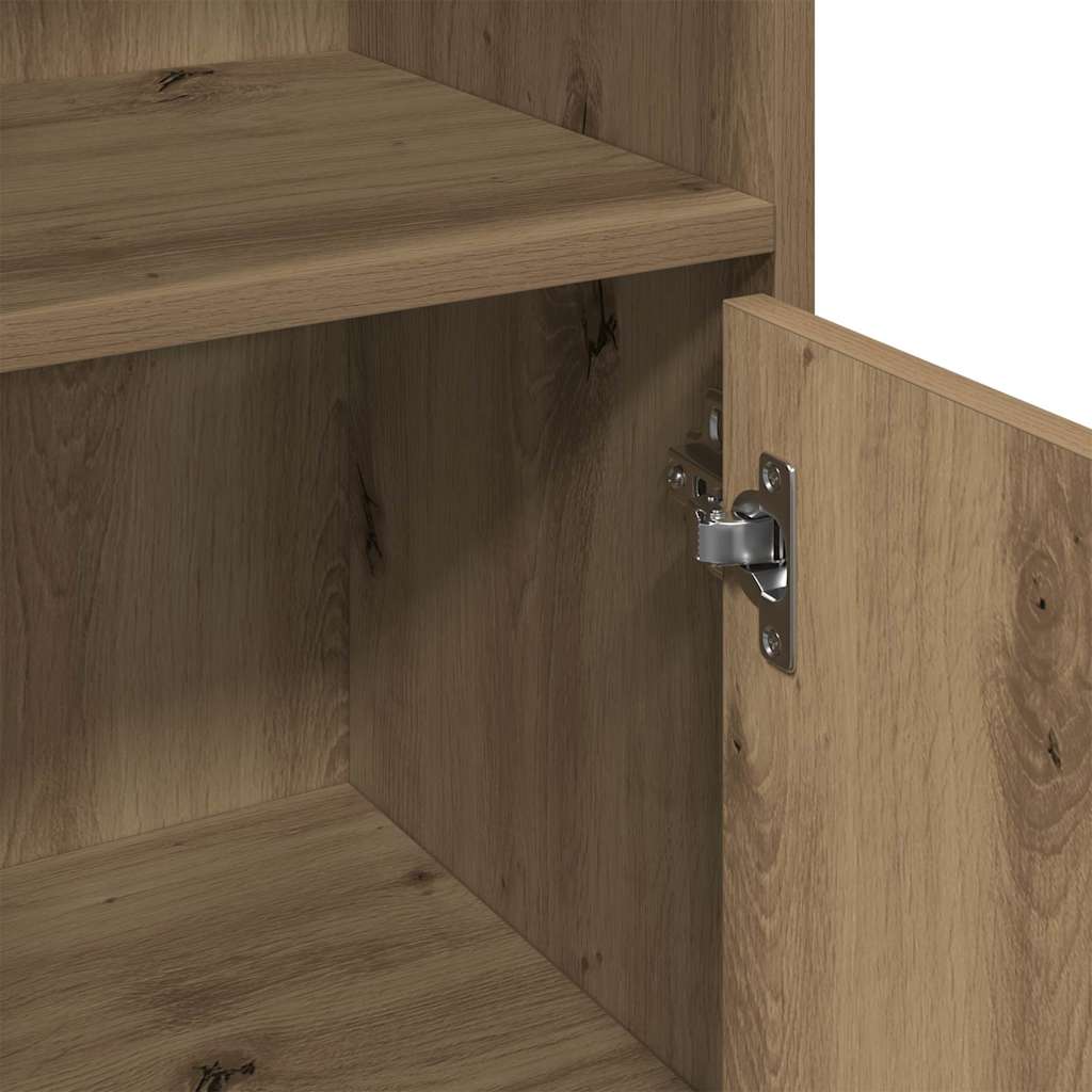 Bathroom Cabinet Artisan Oak 30x30x95 cm Engineered Wood