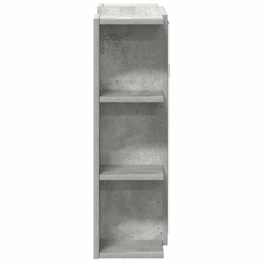 Bathroom Mirror Cabinet Concrete Grey 80x20,5x64 cm Engineered Wood