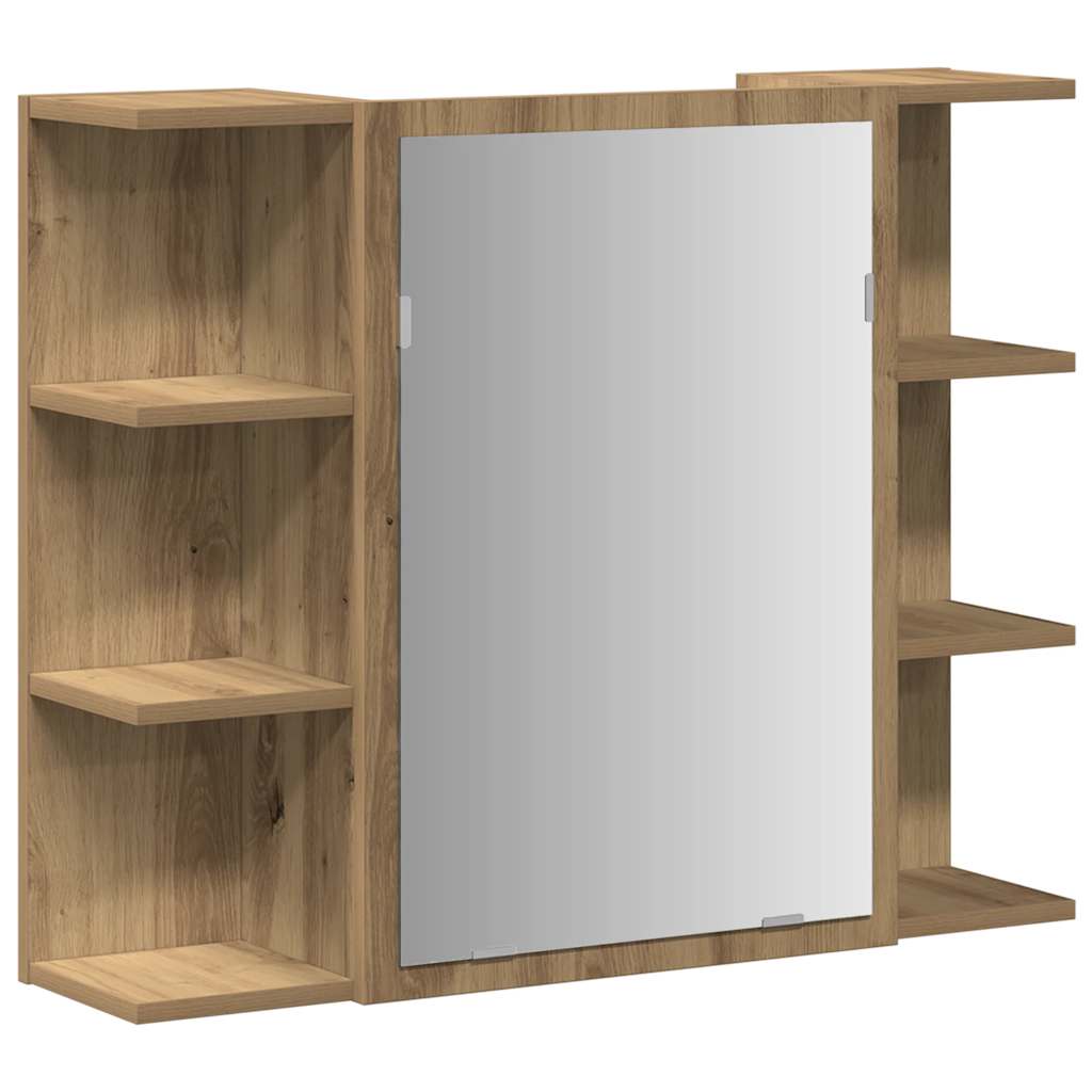 Bathroom Mirror Cabinet Artisan Oak 80x20.5x64 cm
