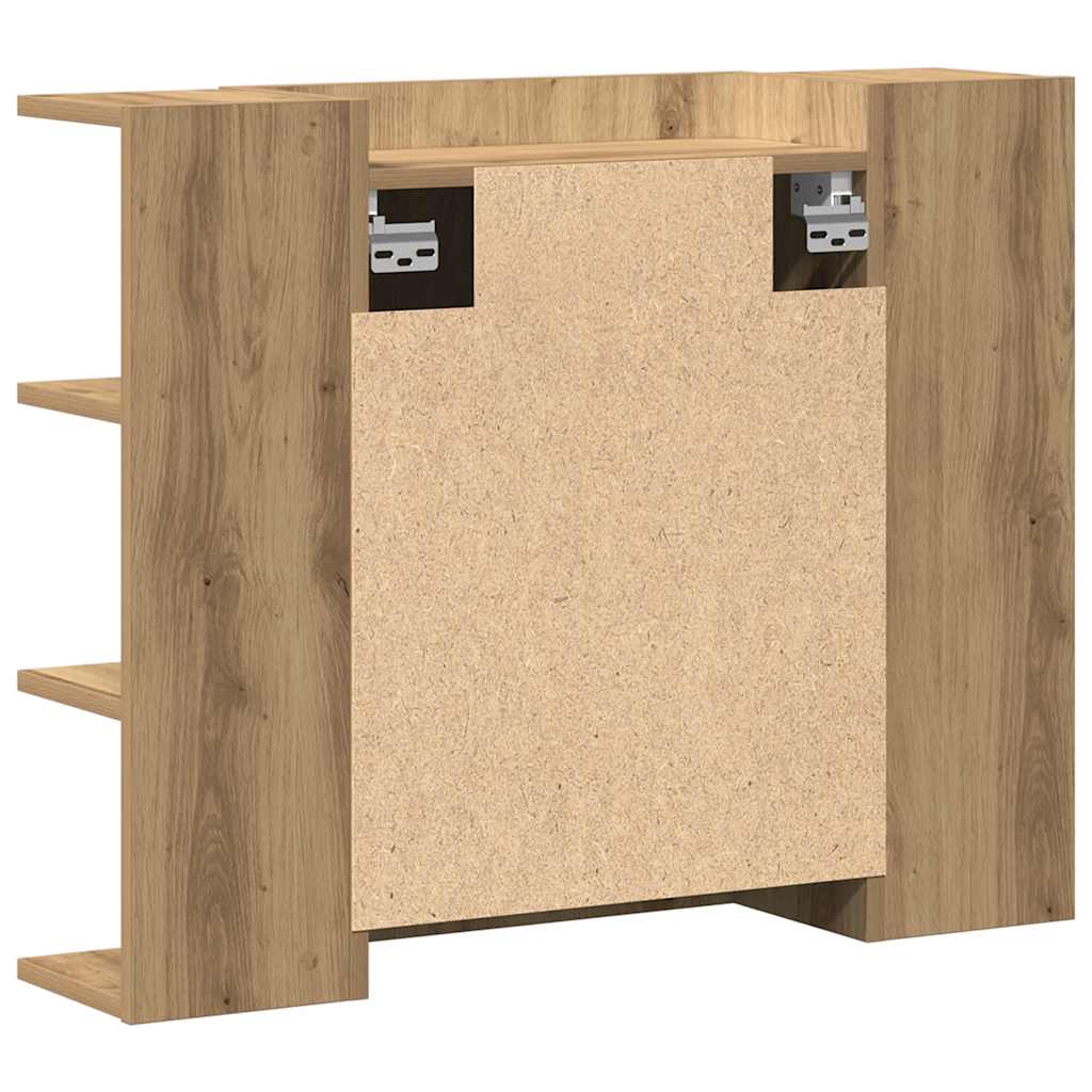 Bathroom Mirror Cabinet Artisan Oak 80x20.5x64 cm