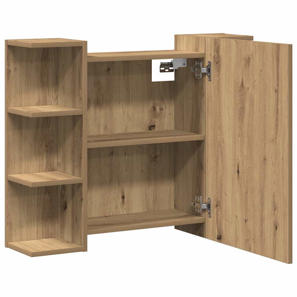 Bathroom Mirror Cabinet Artisan Oak 80x20.5x64 cm